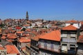 Beautiful facades and roofs of houses in Porto, Portugal