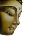 Beautiful face of Buddha image Royalty Free Stock Photo