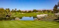 Beautiful Fairway At Indian Wells Golf Course Near Palm Springs Royalty Free Stock Photo