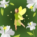 Beautiful Fairy With Butterfly Wings