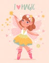 Beautiful fairy with wings Royalty Free Stock Photo