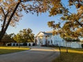 Beautiful fall color view of the Boyd House of Univeristy of Oklahoma