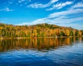 Beautiful fall colors in Algonquin Provincial Park, Ontario, Canada Royalty Free Stock Photo