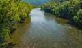 Beautiful Fall Day on the James River Royalty Free Stock Photo