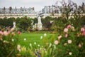 Beautiful fall day in Tuileries garden, Paris