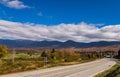 Beautiful fall landscape in , New Hampshire, USA Royalty Free Stock Photo