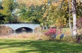 Autumn view in a city park. Royalty Free Stock Photo