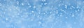 A beautiful falling Christmas snow on a blue background. Abstraction. Design. Blue background. Sequins, snowflakes, stars Royalty Free Stock Photo