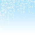 Beautiful falling snow Christmas background. Subtl Royalty Free Stock Photo