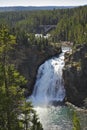 Beautiful falls on and the bridge