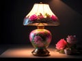 Famille Rose porcelain Lamp