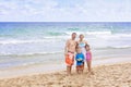 Beautiful Family enjoying a day at the beach Royalty Free Stock Photo