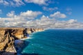 beautiful and famous Great Australian Bight Lookout at the Bunda Cliffs Campside, Australia