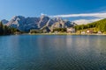 Misurina Lake, Dolomites, Italy. Royalty Free Stock Photo