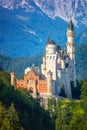 Beautiful Famous Neuschwanstein Castle, Germany, Europe Royalty Free Stock Photo