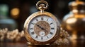 A Beautiful Fantasy Analog Watch Dial Background Selective Focus