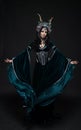 Beautiful fantasy elf woman in medieval dress Royalty Free Stock Photo