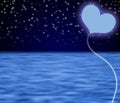 Beautiful fantasy Valentine`s day background.