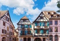 beautiful farce houses in the city of Kaysersberg