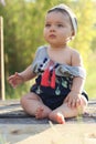 Beautiful fashion baby girl posing Royalty Free Stock Photo