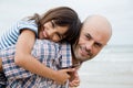 Beautiful father and daughter portrait Royalty Free Stock Photo
