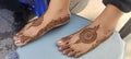 Beautiful Feet Mehndi Design Artist