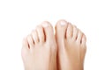 Beautiful female feet - close up on toes Royalty Free Stock Photo