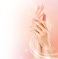 Beautiful female hands Royalty Free Stock Photo