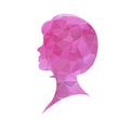 Beautiful female logo profile