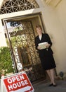 Beautiful Female Real Estate Agent Royalty Free Stock Photo