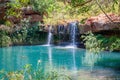 Beautiful Fern Pool behind Fortescue Falls at Dales Gorge at Karijini National Park Royalty Free Stock Photo