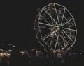 A beautiful ferris wheel in the evening in Halle an der Saale, Saxony-Anhalt