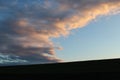 Beautiful field near village of Szomor Royalty Free Stock Photo