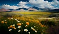 A beautiful field of wildflowerswith a variety of colors and textures a vibrant and dynamic scene.