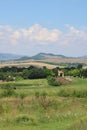 Beautiful fields near village of Szomor Royalty Free Stock Photo