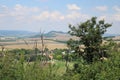 Beautiful fields near village of Szomor Royalty Free Stock Photo