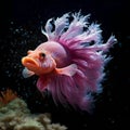 Beautiful fighting fish in aquarium, Animal in water, Tropical fish