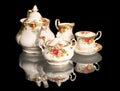 Beautiful fine-China Tea Set Royalty Free Stock Photo