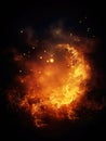 Beautiful fire background, generative ai.