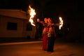 The Flaming Gypsies performing