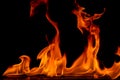 Beautiful fire flames Royalty Free Stock Photo
