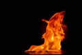 Beautiful fire flames Royalty Free Stock Photo