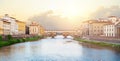 Beautiful Firenze, Italy. Bridge Ponte Vecchio in Florence Royalty Free Stock Photo