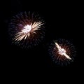 Beautiful fireworks display. Royalty Free Stock Photo