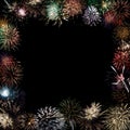 Beautiful fireworks explode Royalty Free Stock Photo