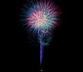 Beautiful fireworks Panama city beach Florida USA Royalty Free Stock Photo