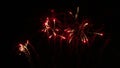 Beautiful fireworks show Royalty Free Stock Photo