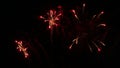 Beautiful fireworks show Royalty Free Stock Photo