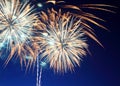 Beautiful fireworks show Royalty Free Stock Photo