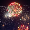 Beautiful fireworks show Royalty Free Stock Photo